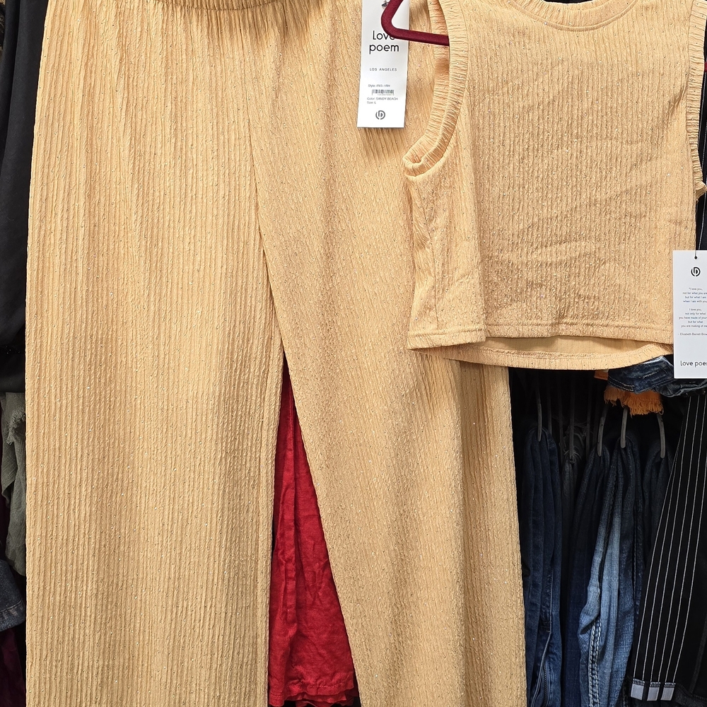 Love Poem Women's Sandy Beach Pantsuit. Also In Ivory.